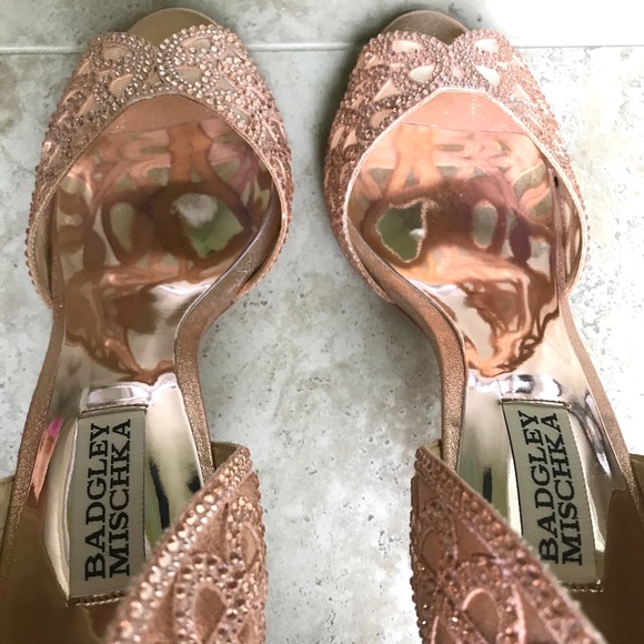 BADGLEY MISCHKA Harris Peep Toe Pump Size 7.5 - Picture 8 of 11